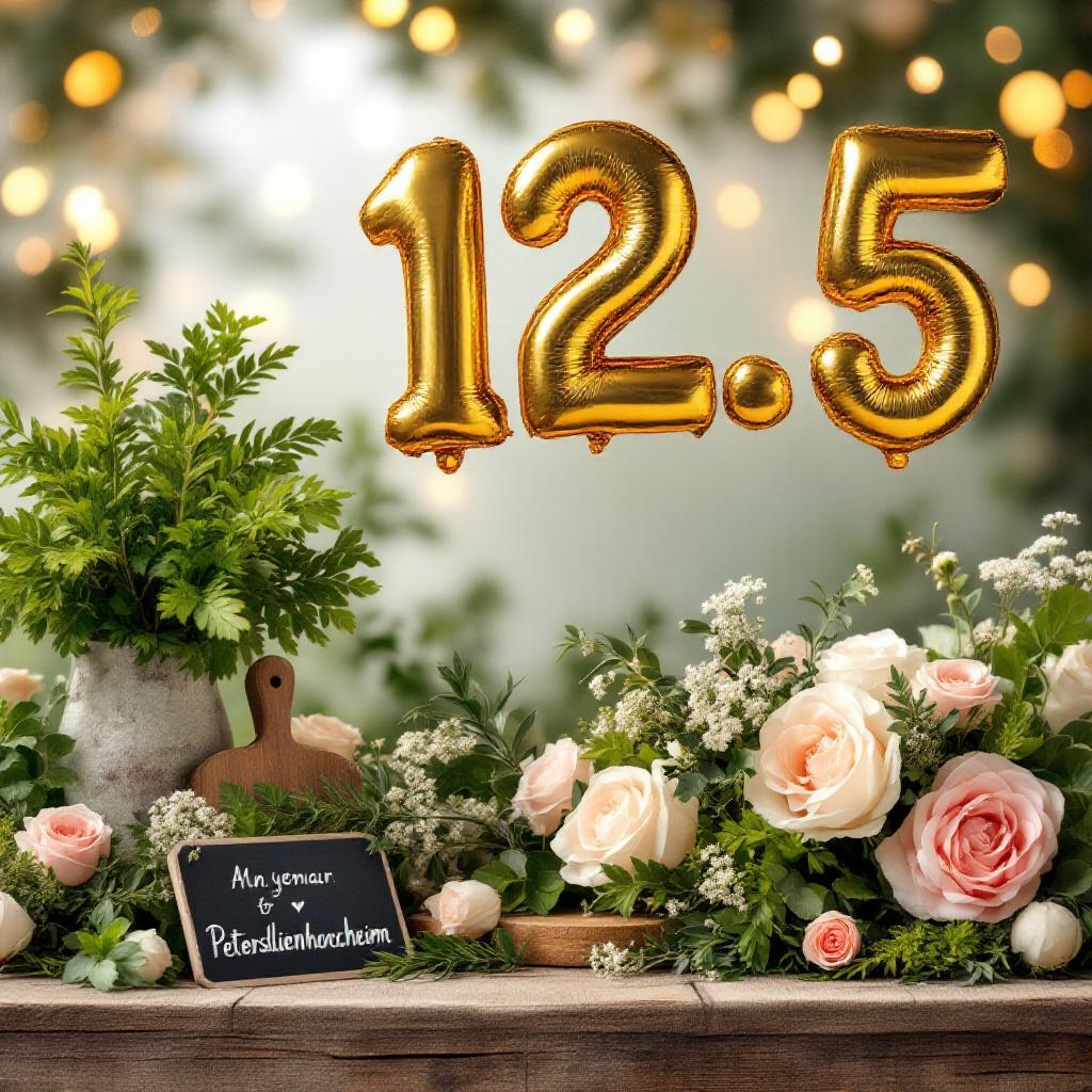 Paar feiert Petersilienhochzeit nach 12,5 Jahren Ehe im Garten