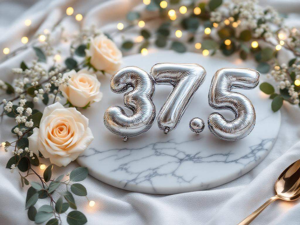 Aluminiumhochzeit 37,5. Hochzeitstag feiern mit glänzender Liebe und Leichtigkeit