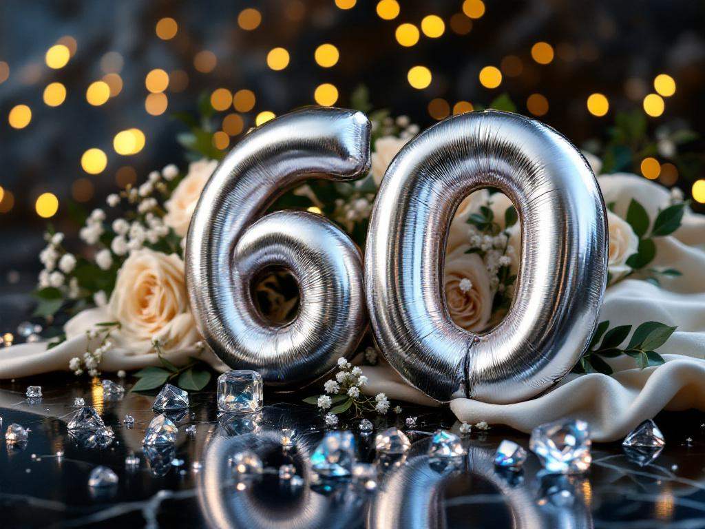 Diamantene Hochzeit Feier mit 60 Jahren Liebe in Kunstwerken verewigt
