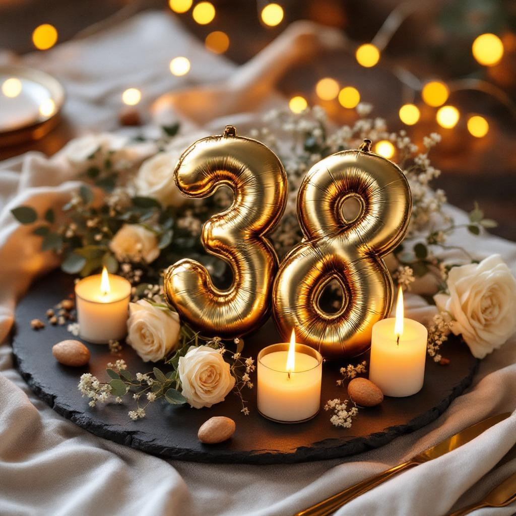 Feuerhochzeit 38. Hochzeitstag Liebe feiern und ewiges Feuerzeug