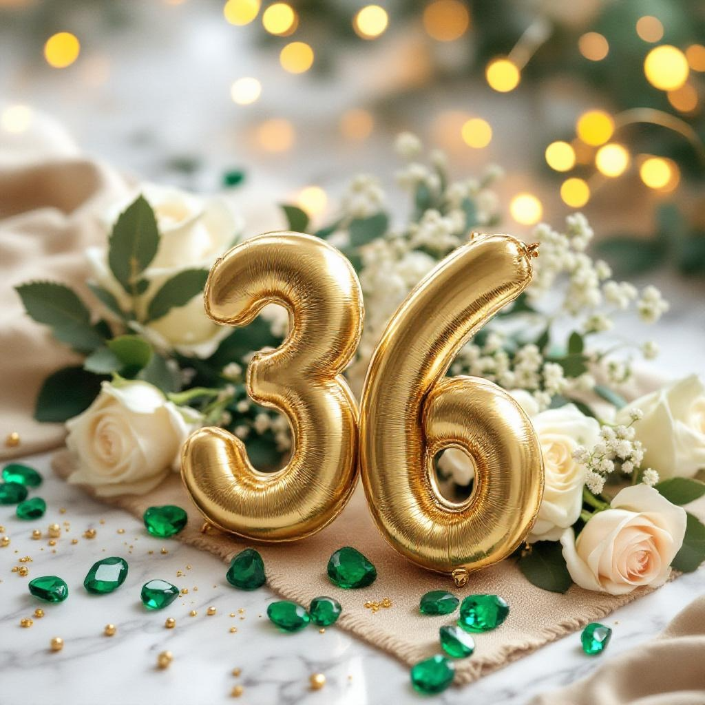Smaragdhochzeit 36. Hochzeitstag in leuchtendem Grün feiern