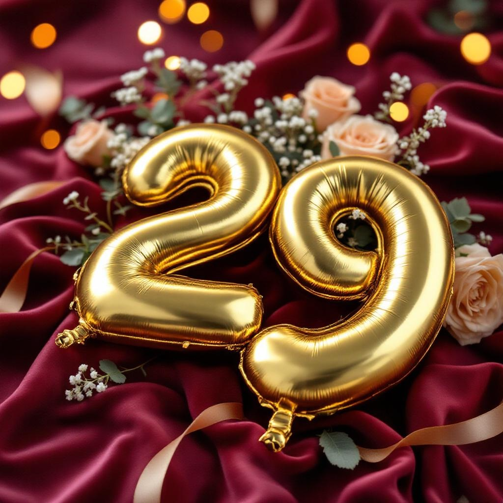 Paar feiert Samthochzeit 29. Hochzeitstag mit samtweichen Erinnerungen