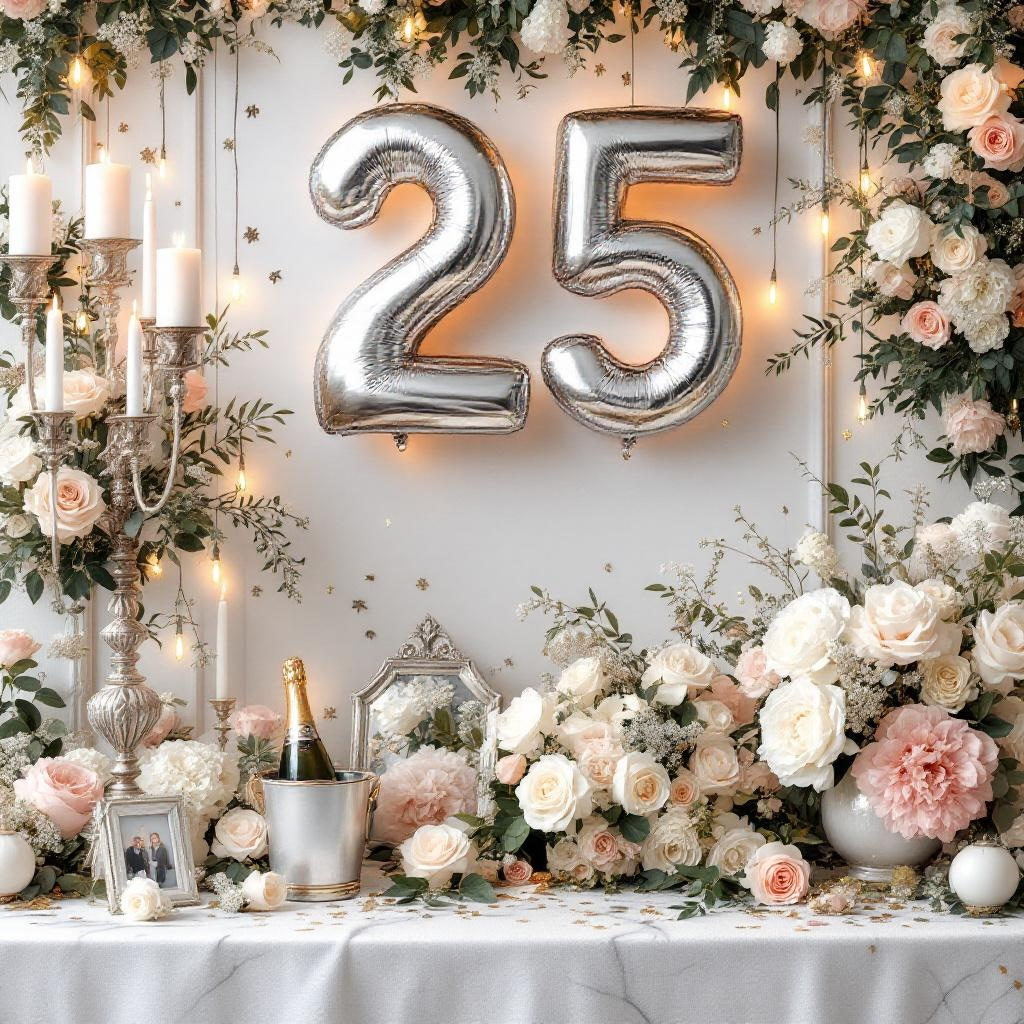 Silberhochzeit Paar feiert 25 Jahre Ehe voller Liebe