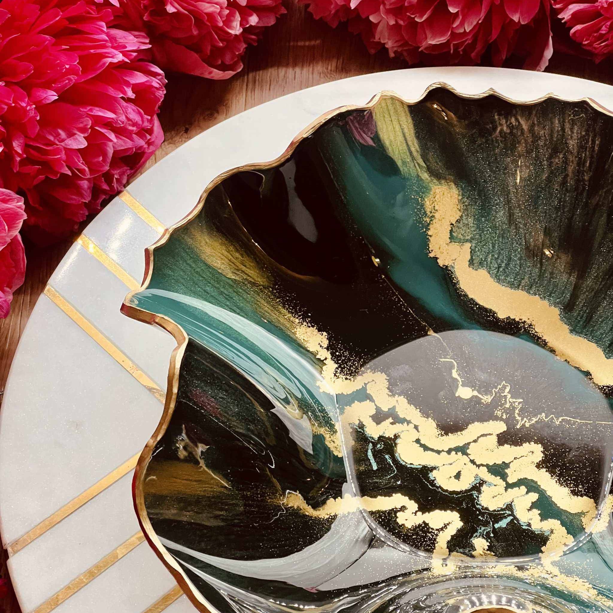 Epoxidharz Schalen aus hochwertigem Resin, kunstvolles Design, vielseitig und langlebig