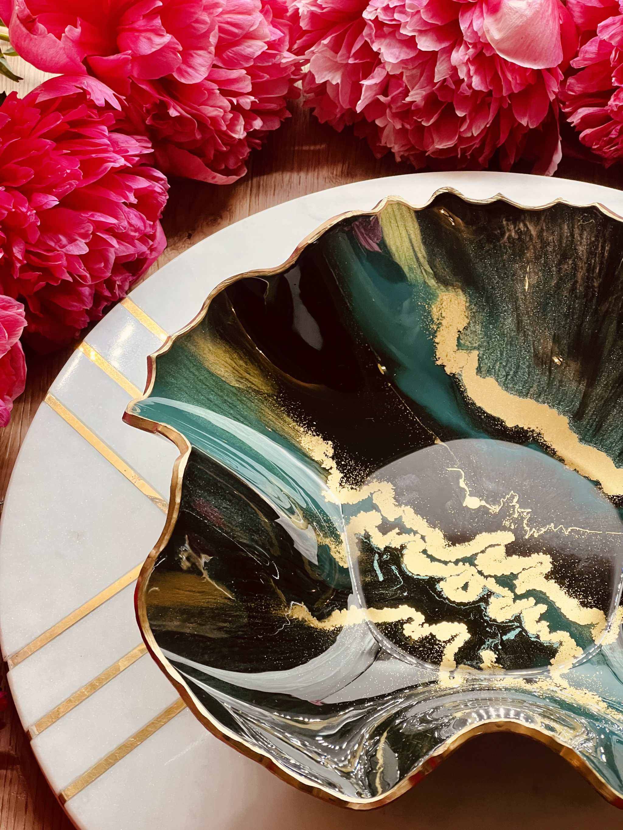 Epoxidharz Schalen aus hochwertigem Resin, kunstvolles Design, vielseitig und langlebig