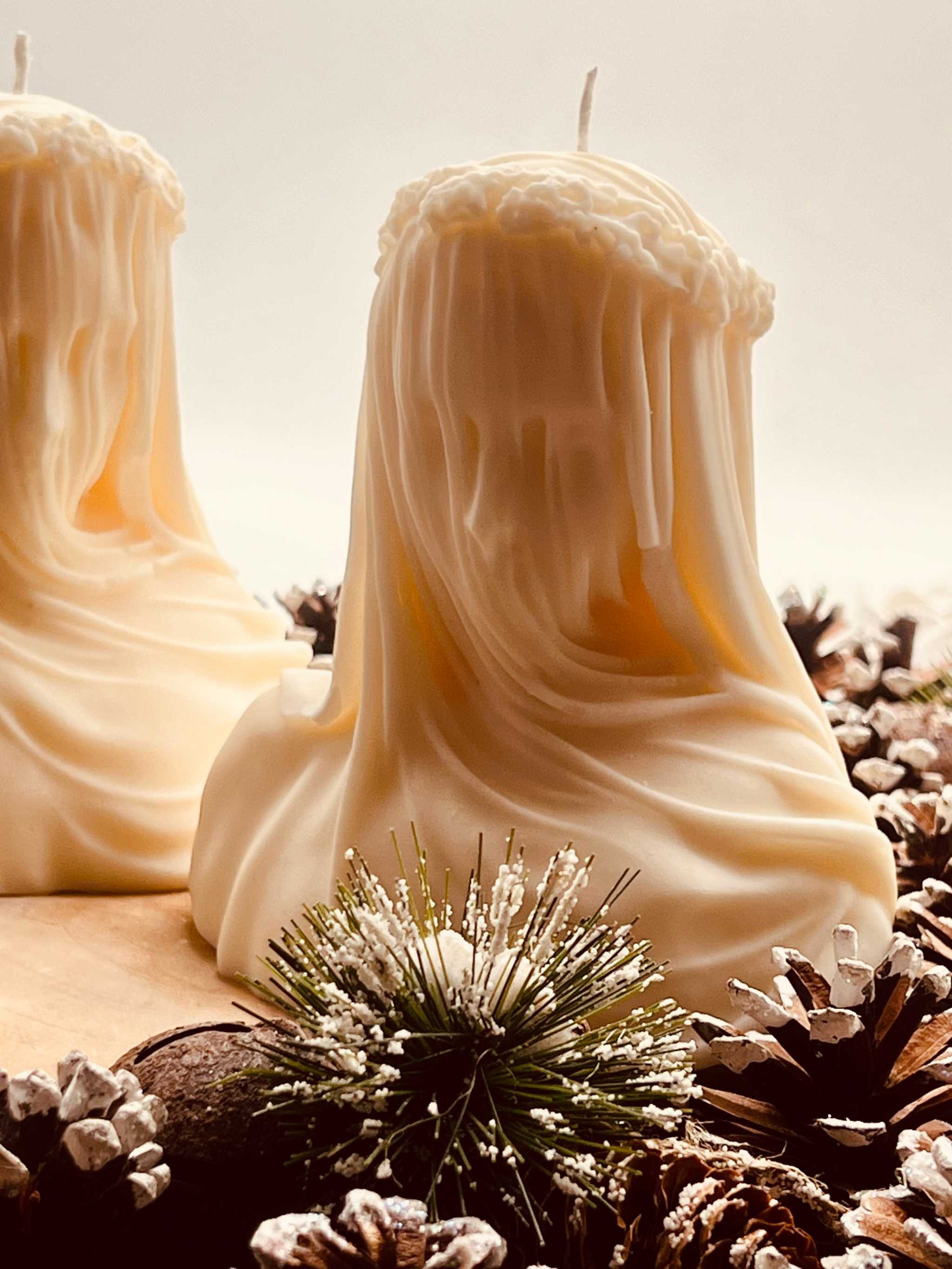 
Ausgefallene Rapswachskerze, handgegossen und vegan – perfekt als umweltfreundliches Geschenk oder Dekorationsidee.