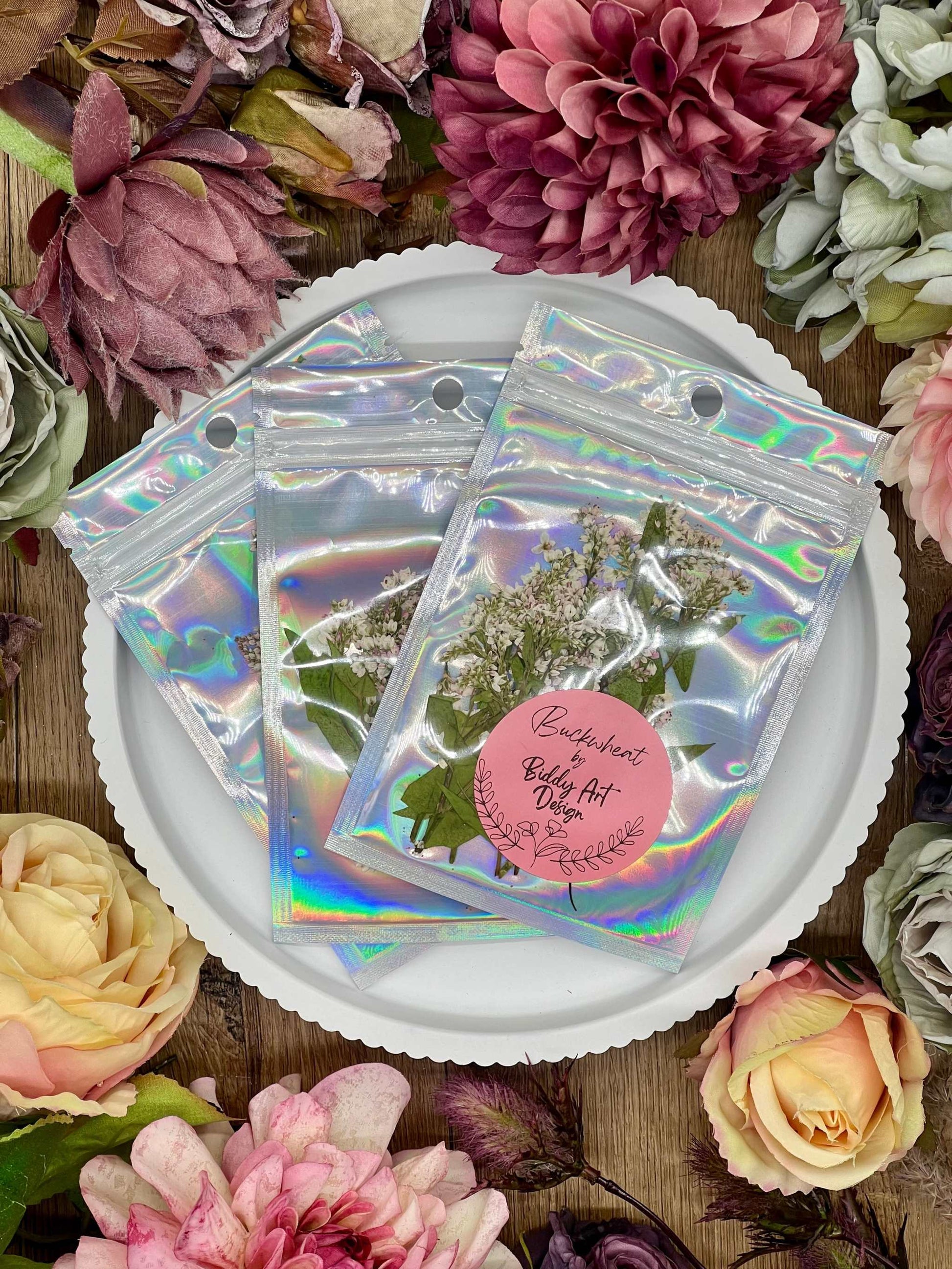 Schön verpackte, handgetrocknete Blumen, perfekt für Kunstprojekte und als kreatives Bastelzubehör, mit nachhaltigem Flair. Dekorative Verpackung mit handverlesenen Blumen, ideal für DIY-Projekte oder als kreatives Kunstzubehör.
