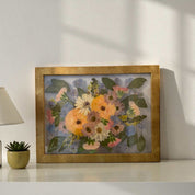 Konservierter Brautstrauß im Bilderrahmen als Geschenkidee für Trauzeugen oder Eltern