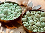 Duftkerze im Glas im Kaktusdesign mit kleinen Wachskakteen – ein dekoratives und duftendes Geschenk für stilvolle Raumakzente.