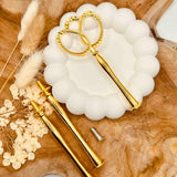 Etagerenstange "Bubble Rings" in goldfarben