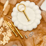 Etagerenstange "The Mini Ring" in goldfarben