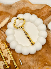 Hochwertige goldene Mini Etagerenstange für DIY-Etagerenprojekte