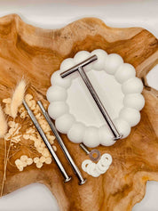Hochwertige silberne Etagerenstange für DIY-Etagerenprojekte Art Supplies