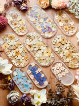 Schmuckschalen aus Resin mit Blüten