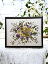 Brautstrauß Konservierung im Bilderrahmen