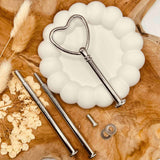 Etagerenstange "Heart" in silberfarben