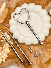 Hochwertige silberne Etagerenstange für DIY-Etagerenprojekte