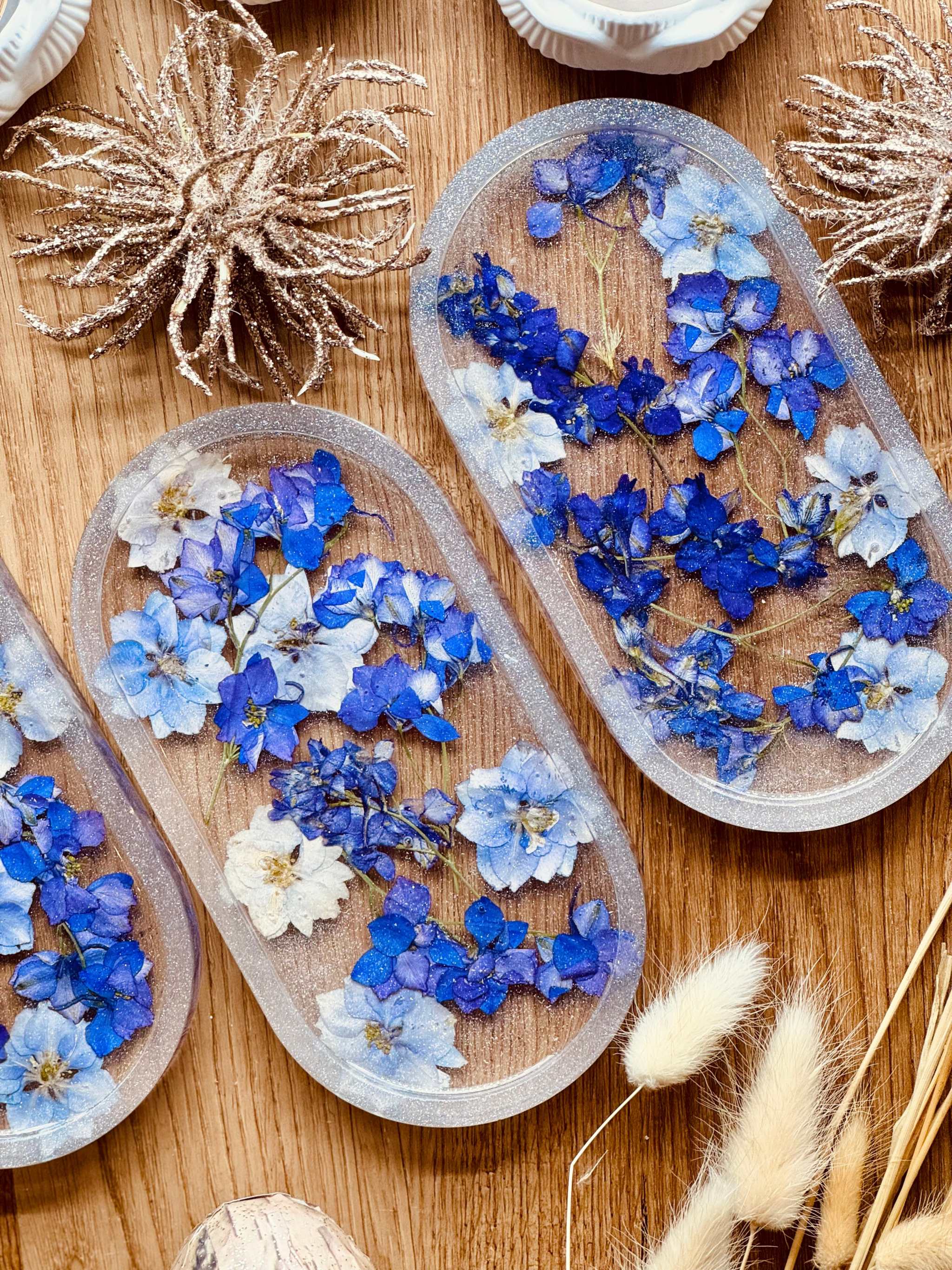 Getrocknete Blumen – Larkspur Blüten Violett online kaufen – Biddy Art Design