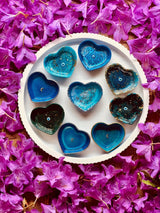 Schmuckschalen aus Resin in verschiedenen Farben mit Silber