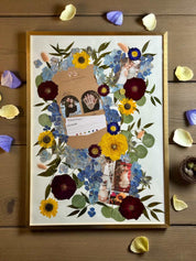 konservierter Brautstrauß im Bilderrahmen als stilvolles Hochzeits-Erinnerungsstück