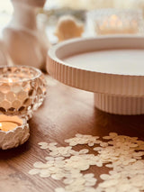 Gießkeramik Etagere mit Streifen im modernen Design "Straight Lines"