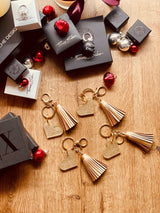 Designer Schlüsselanhänger in Gold