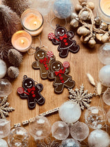 Weihnachtsbaumanhänger - Lebkuchenmänner aus Resin
